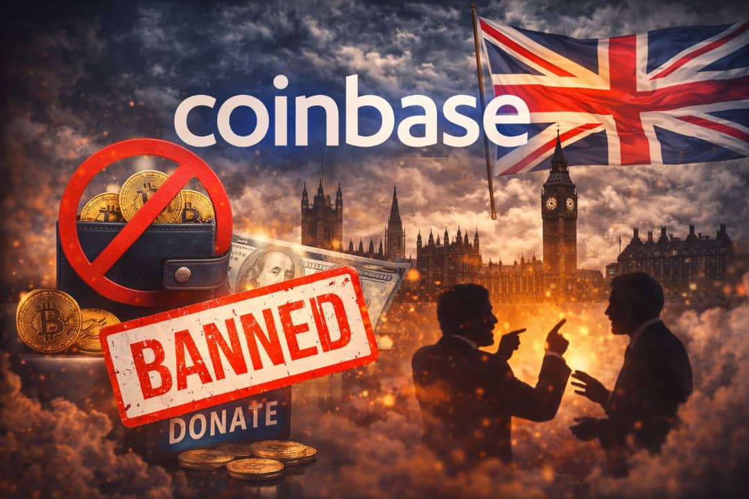 "Guerra abierta: Coinbase desafía al Reino Unido por vetar las donaciones en criptomonedas a partidos políticos"