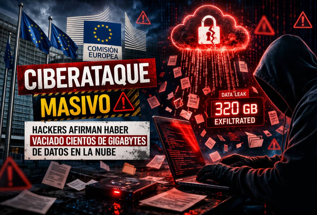 "La Comisión Europea admite un ciberataque masivo: hackers afirman haber vaciado cientos de gigabytes de datos en la nube"