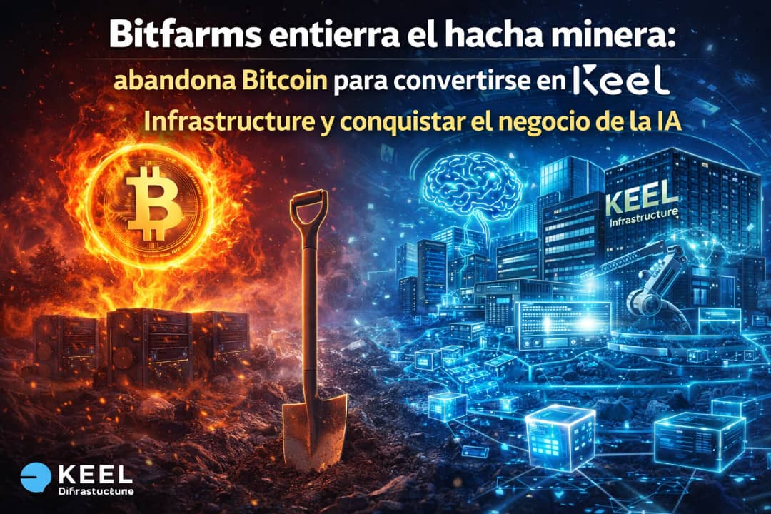 Bitfarms entierra el hacha minera: abandona Bitcoin para convertirse en Keel Infrastructure y conquistar el negocio de la IA