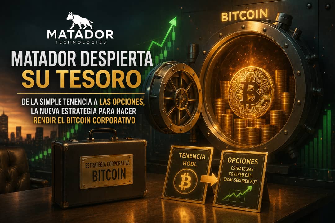 Matador despierta su tesoro: de la simple tenencia a las opciones, la nueva estrategia para hacer rendir el Bitcoin corporativo