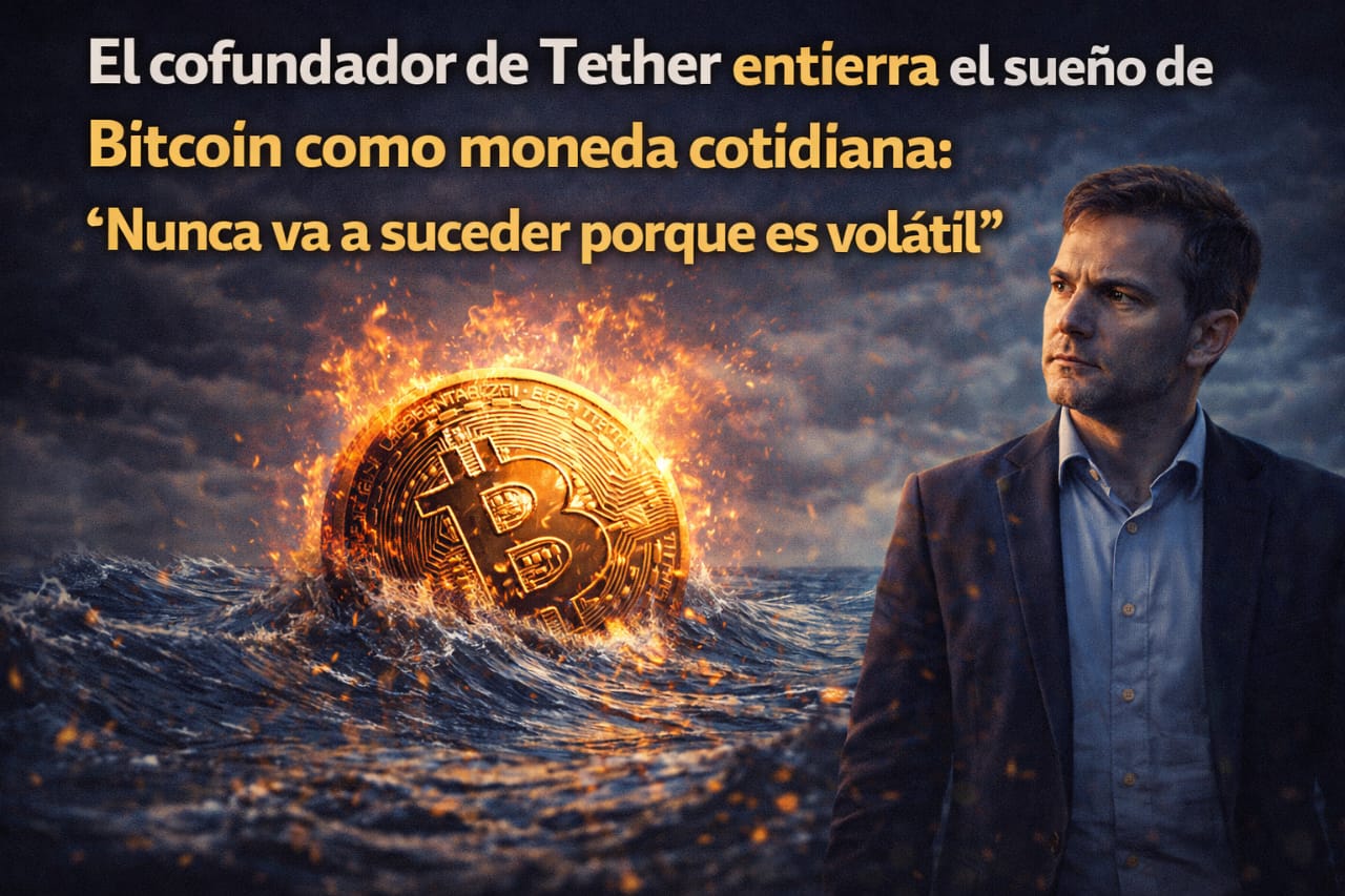 El cofundador de Tether entierra el sueño de Bitcoin como moneda cotidiana: 'Nunca va a suceder porque es volátil