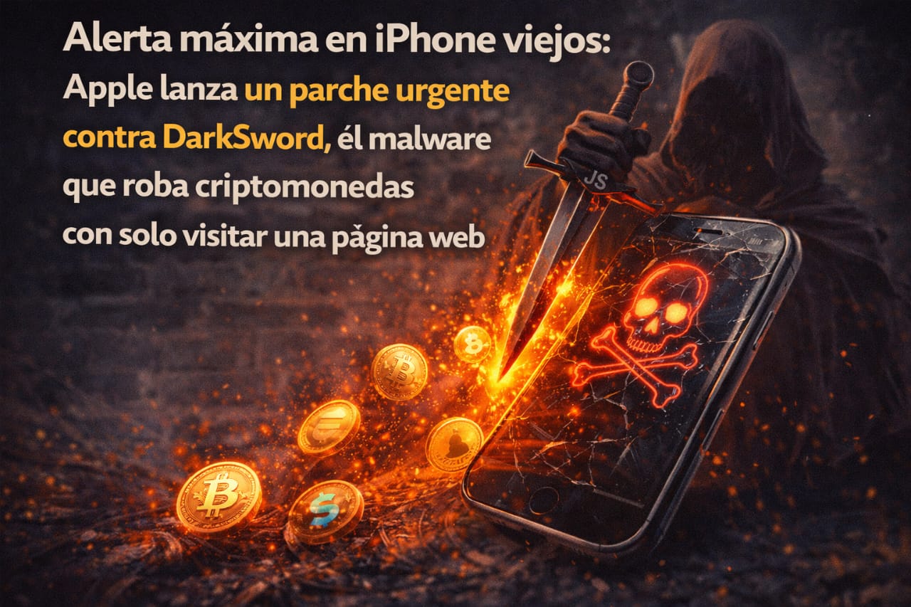 Alerta máxima en iPhone viejos: Apple lanza un parche urgente contra DarkSword, el malware que roba criptomonedas con solo visitar una página web