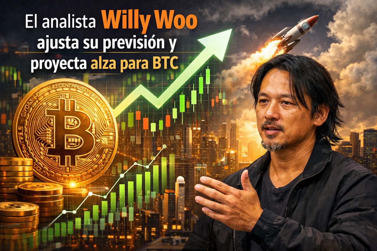 El analista Willy Woo ajusta su previsión y proyecta alza para BTC