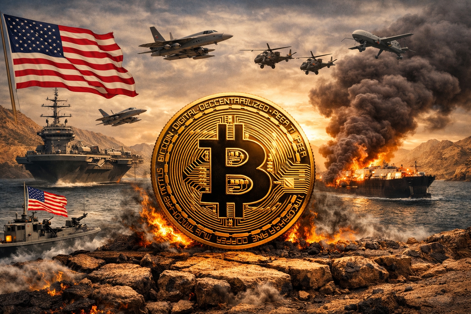 Bitcoin muestra resiliencia mientras EE.UU. evalúa bloquear el estrecho de Ormuz