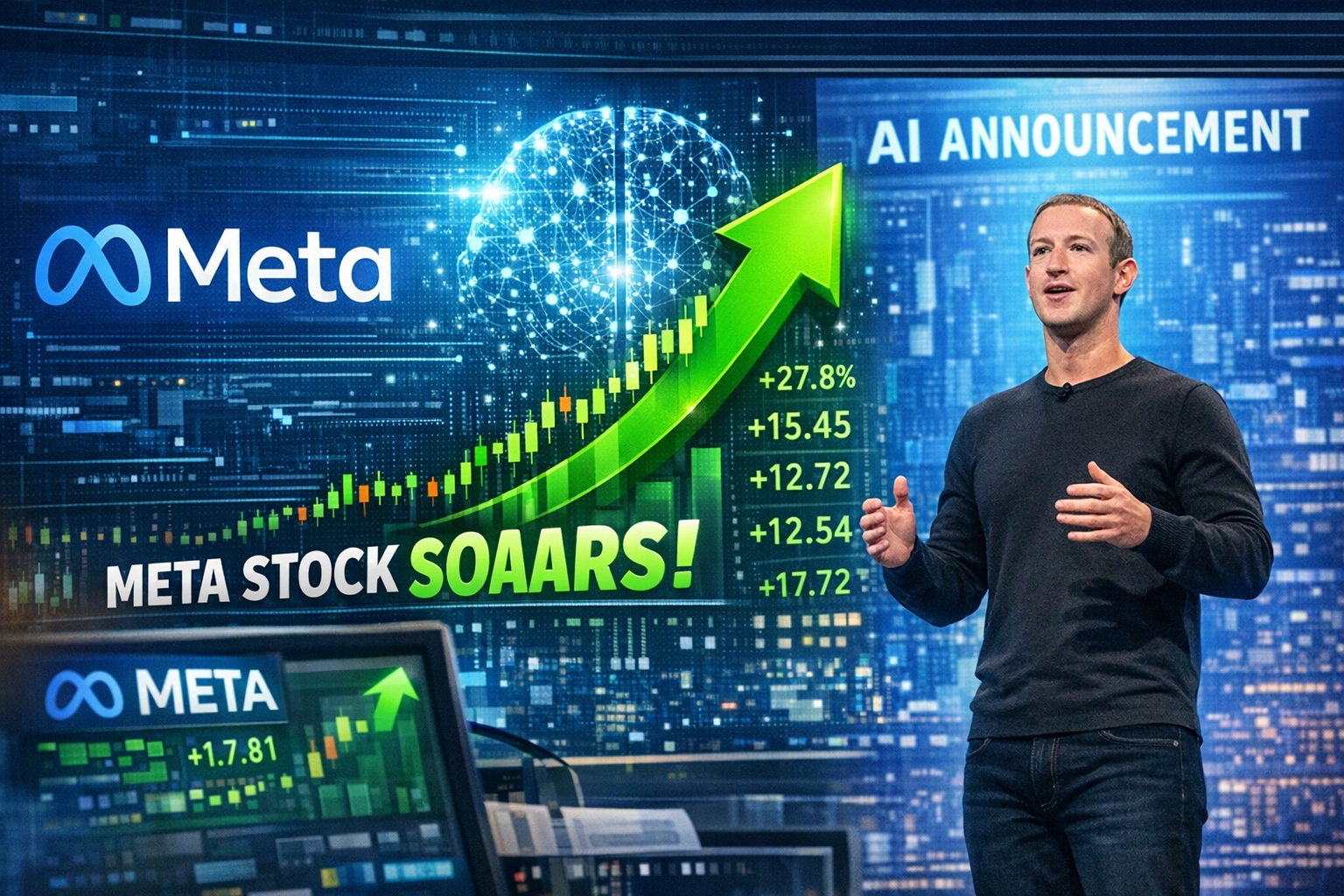 Acciones de Meta suben con fuerza tras presentación de su estrategia de IA
